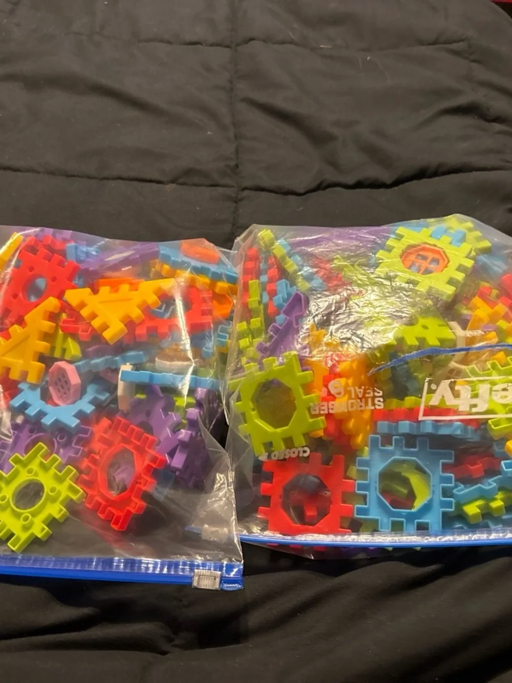 Colorful Interlocking Building Blocks Set - Multicolor Kids Construction Toy